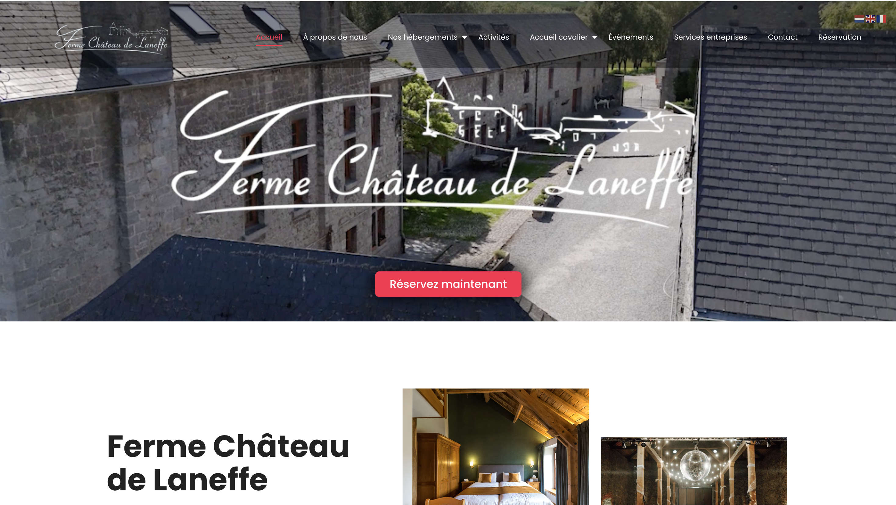 Aperçu du site Ferme château de Laneffe